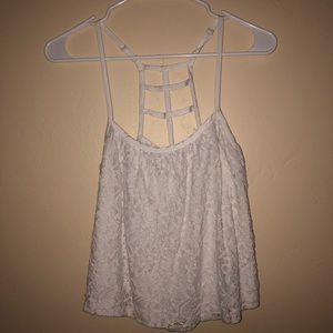 Lace, strapped tank top